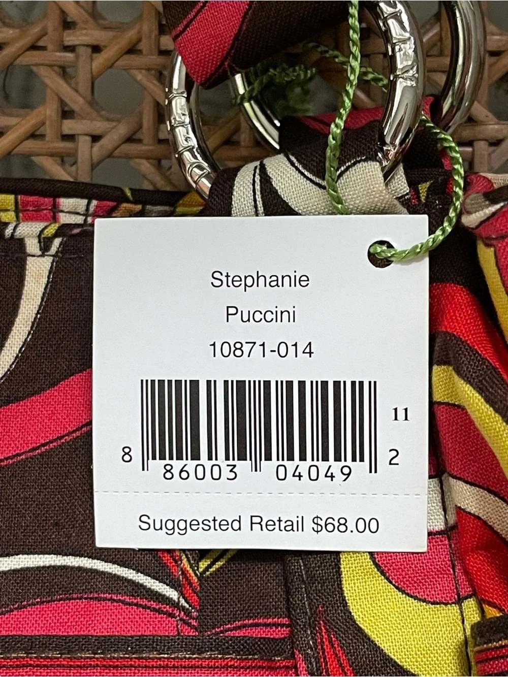 Vintage Vera Bradley Stephanie shoulder bag in retired Puccini pattern NWT